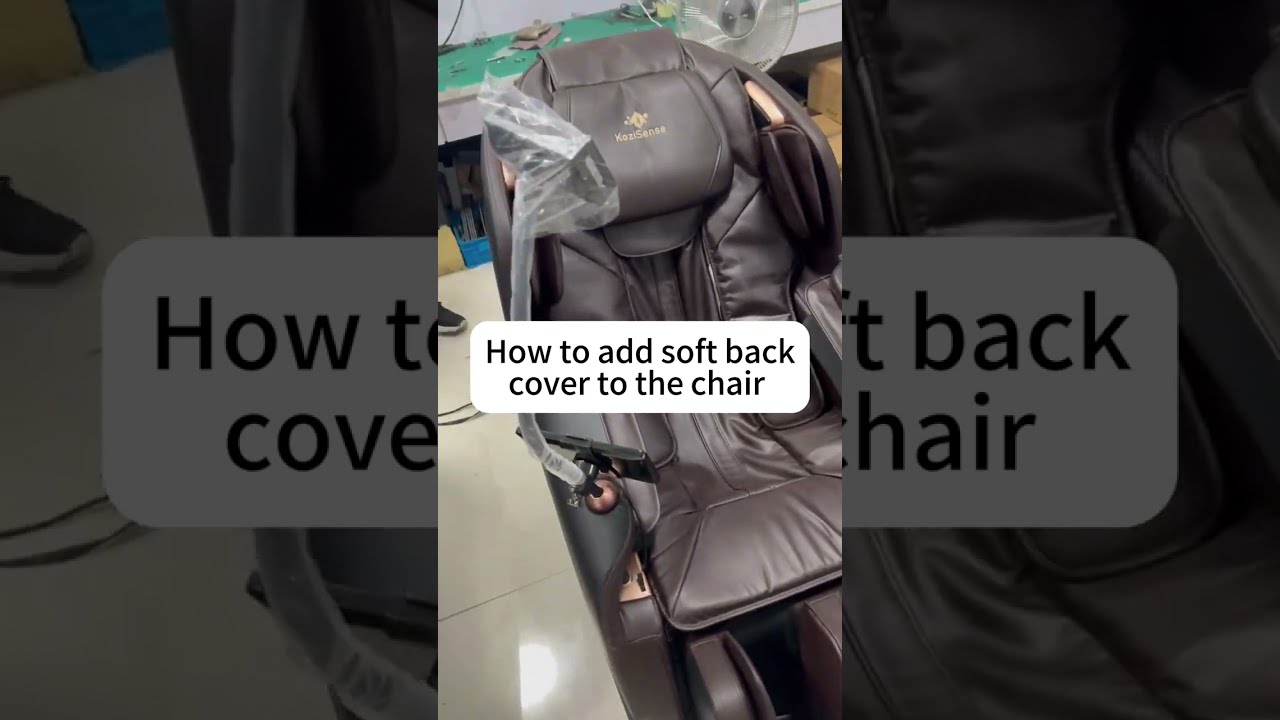 KoziSense A18, A8 - how to install soft back cover/ how to use heating scarf as back heater