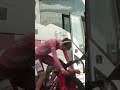 Pogacar warms up ahead of the Stage 14 time trial at the Giro d