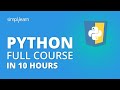 Python Tutorial | Python Tutorial For Beginners - Full Course | Python Programming | Simplilearn