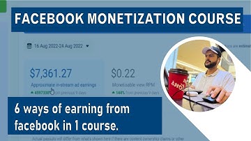 Facebook instream ads course 2022 | Facebook monetization | 6 ways to earn money from facebook