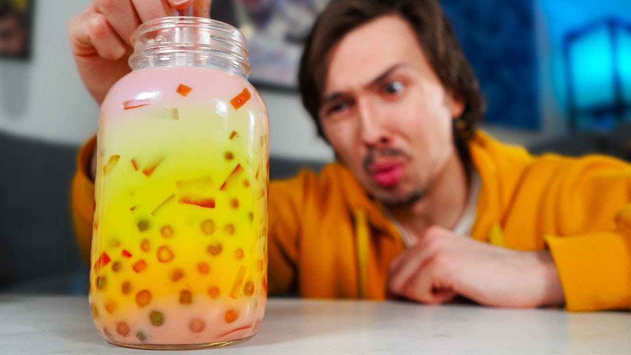 Mélanger toutes les saveurs de Bubble Tea - YouTube
