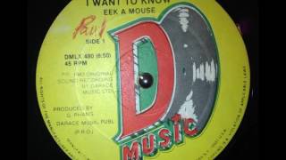 Eek A Mouse - I Want To Know