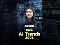 Top 5 AI Trends Of 2026 | 5 Biggest AI Trends In 2026 | AI Trends Explained | #Shorts | #Simplilearn