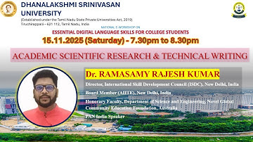National E-Workshop on ACADEMIC SCIENTIFIC RESEARCH & TECHNICAL WRITING
