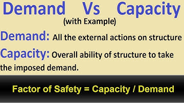 Demand Vs Capacity of Structures (Factor of Safety)