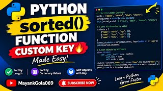 🔥 Stop Using sorted() Like This! Python's KEY Trick 🤯🐍... Update