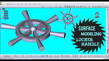 locker handle design in part modeling catia v5 | part modeling