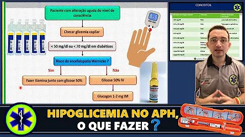 Quando medicar um paciente com hipoglicemia?