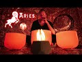 Aries sound bath  zodiac meditation music  horoscope fire sign  singing bowls  power confidence