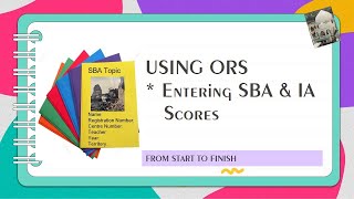 Entering SBA Scores