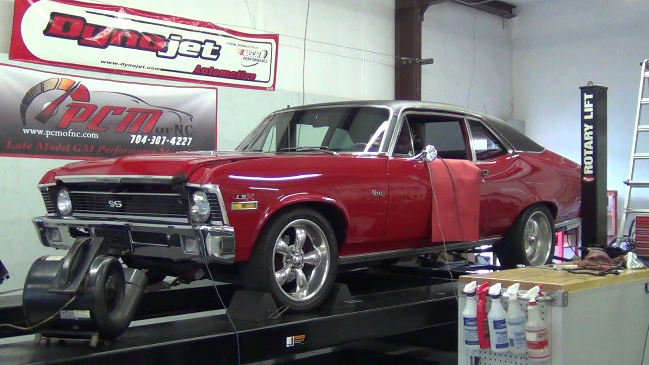 1970 Chevy Nova LS1 Dyno Tune PCM of NC - YouTube