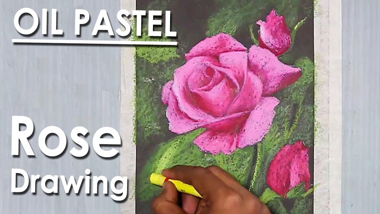 Oil Pastel Flower Drawings - How To Draw Pretty Flowers