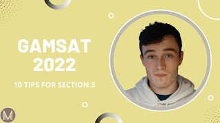 How to Ace Section 3 of the GAMSAT | 10 Tips for GAMSAT Section 3 | GAMSAT 2022 UK 👩🏻‍🎓