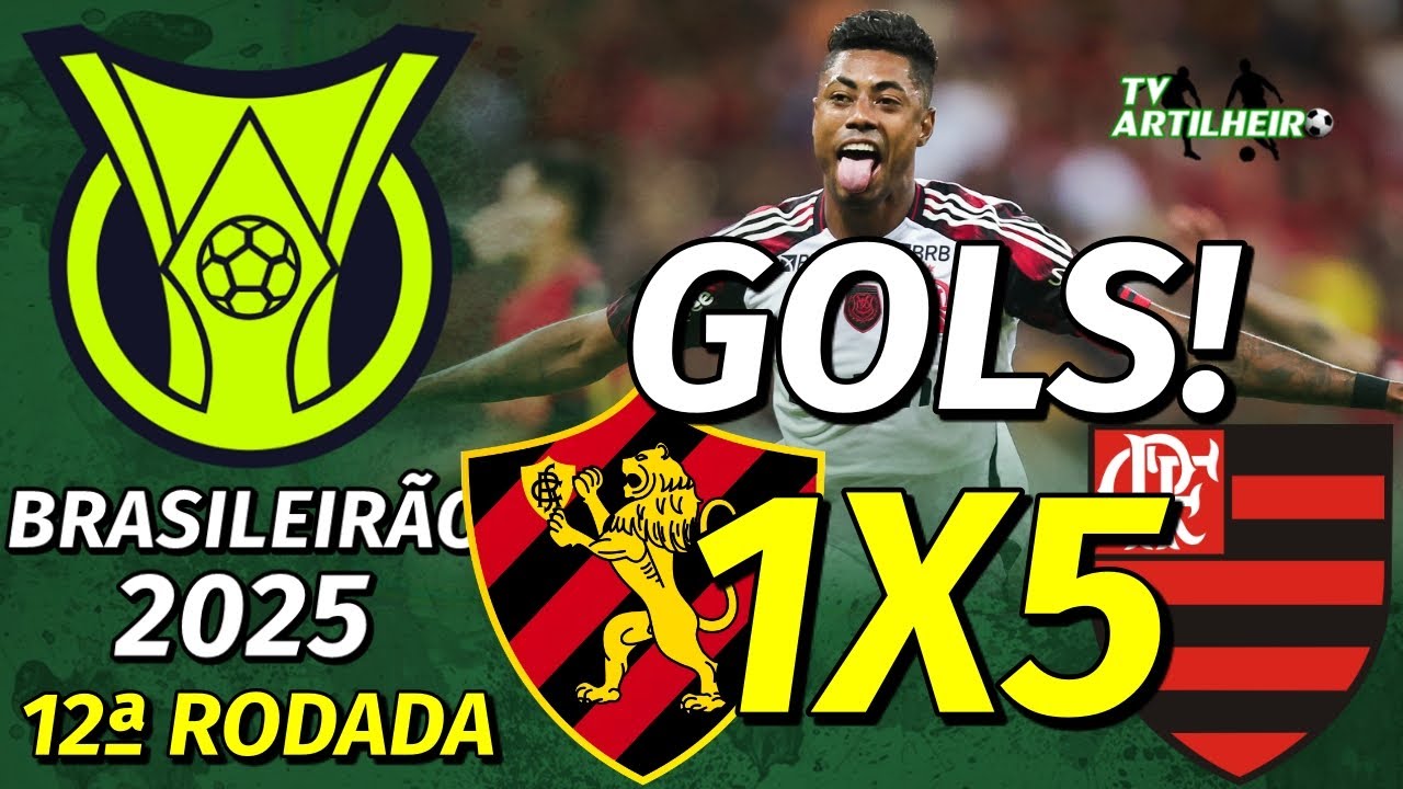 [Série A '25] 12ª Rodada | Sport 1 X 5 Flamengo | GOLS! | LEÃO DA ILHA REBAIXADO! | TV ARTILHEIRO