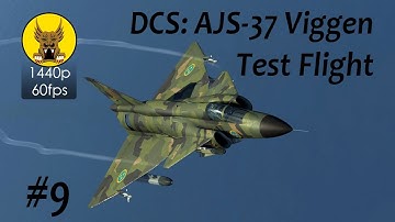 Test Flight - DCS: AJS-37 Viggen - Level Bomb Delivery, Precision Mode Dive Bomb Delivery