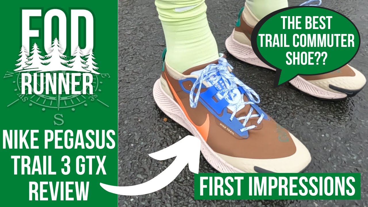NIKE Pegasus TRAIL 3 GTX REVIEW - FIRST Impressions - The BEST COMMUTER Trail Shoe?? | FOD Runner
