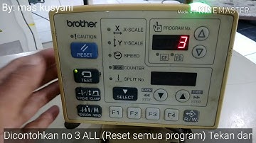 BROTHER KE-430D: Cara Reset