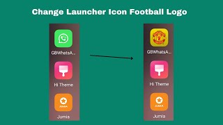 Change Launcher Icon to Football Logo GB WhatsApp 2023||Football Launcher icon Color GB Settings screenshot 5