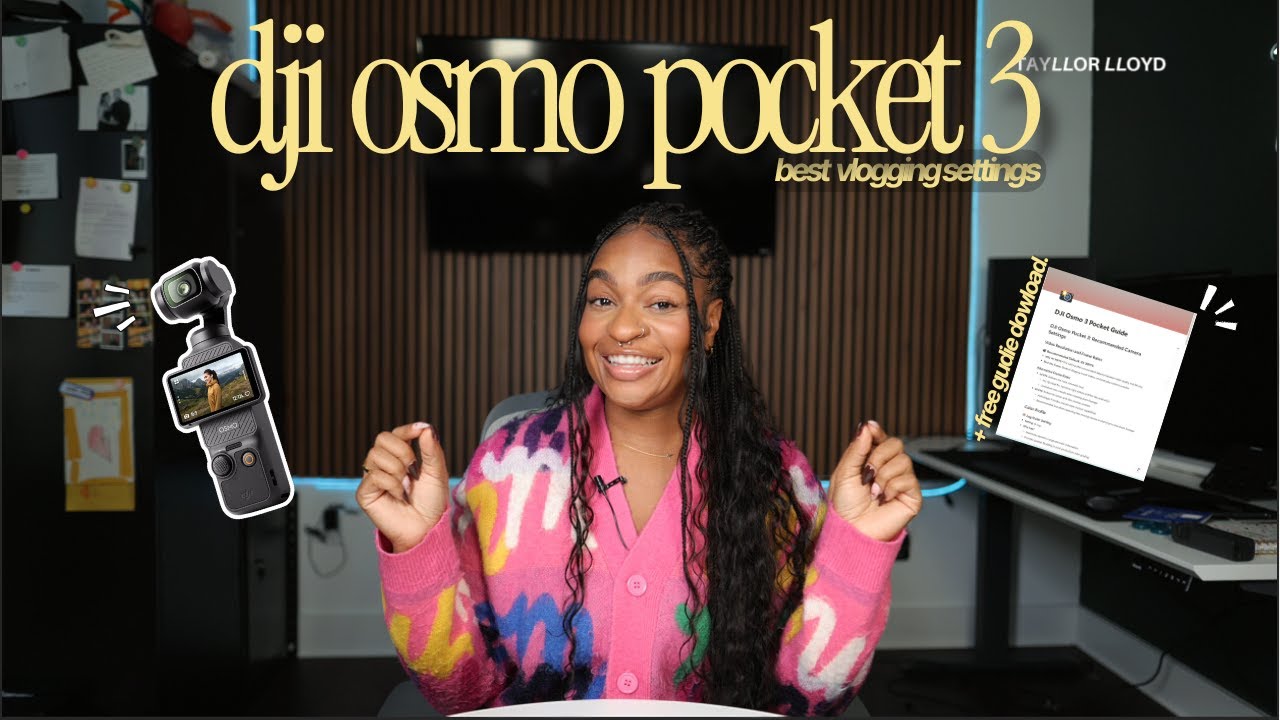 Dji Osmo Pocket 3 | Лучшие настройки для видеоблогов + бесплатное руководство