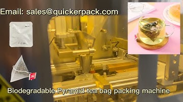 Biodegradable pyramid Tea Bag packing machine,Pyramid Fruit flavored tea bag packing machine factory