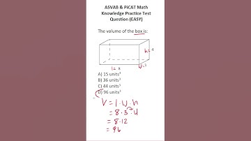 Volume: ASVAB/PiCAT Arithmetic Reasoning Practice Test Q #acetheasvab with #grammarhero #afqt