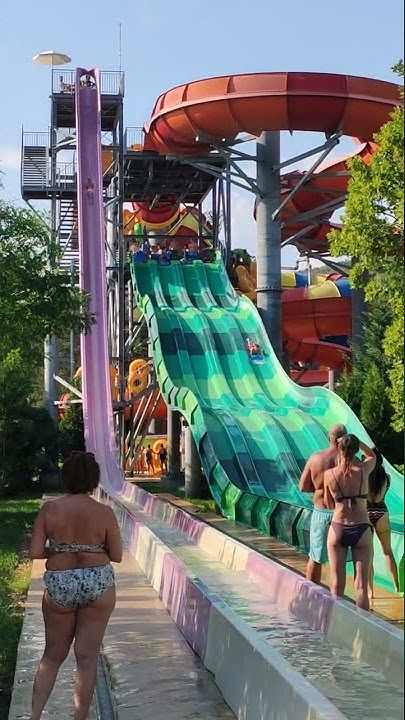 Болгария. Албена.Аквапарк "Аквамания". Aguapark Aguamania. Albena in ...