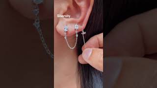 trending Earrings design ✨💫 #silver #earrings #piercing #shorts #jewellery