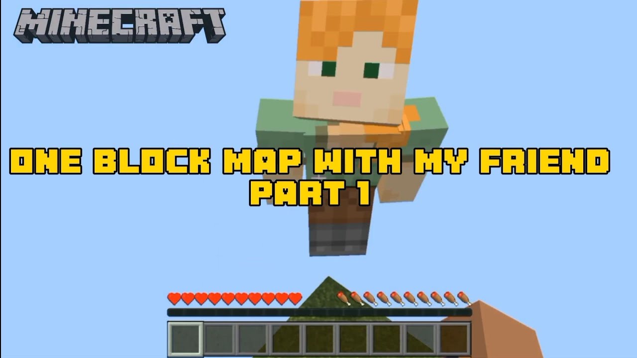 One block map with my friend part 1 #Minecraft #minecraftpe #meme - YouTube