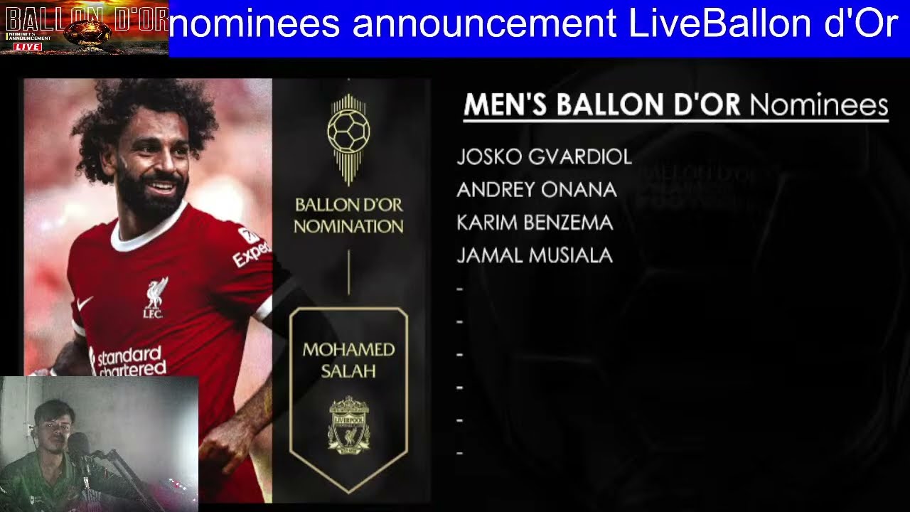 Ballon dOr nominees announcement Live Ft