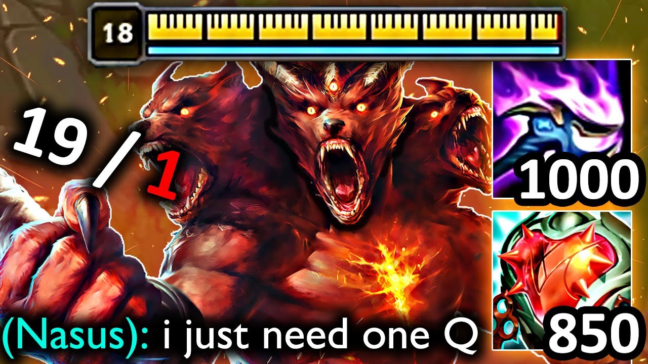 NASUS ONESHOTS IN SEASON 13 (HEARTSTEEL + 1000 STACKS) YouTube