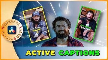 Create Active Captions like Alex Hormozi in DaVinci Resolve - Free Essential Template