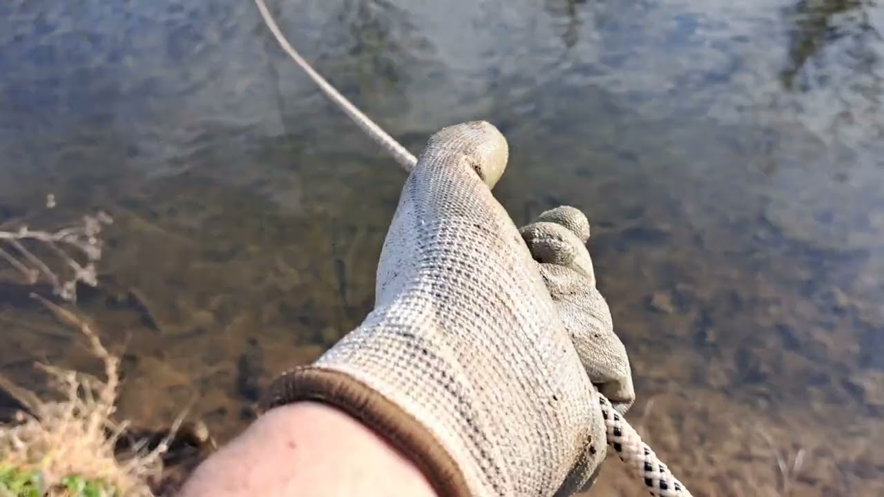 Magnet Fishing beside a bridge 