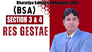 Res Gestae | Section 3 & 4 of BSA | BSA | Bhartiya Sakshya Adhiniyam, 2023 Lecture 6.