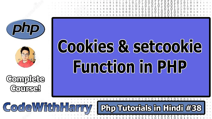 Setting Cookies & $_COOKIE super global in PHP in Hindi | PHP Tutorial #38