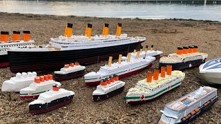 Let's Review All the Titanic Ships, Britannic, Queen Mary, Carpathia on the Side of the Lake