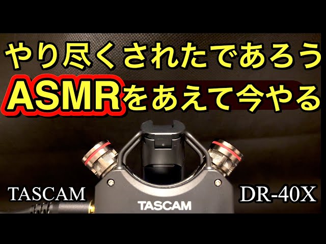 TASCAM DR-40x  #パイノーラル  #立体音響 #ASMR ASMR】あなたの耳をジャック出来るかわからないクオリティ低い初心者の