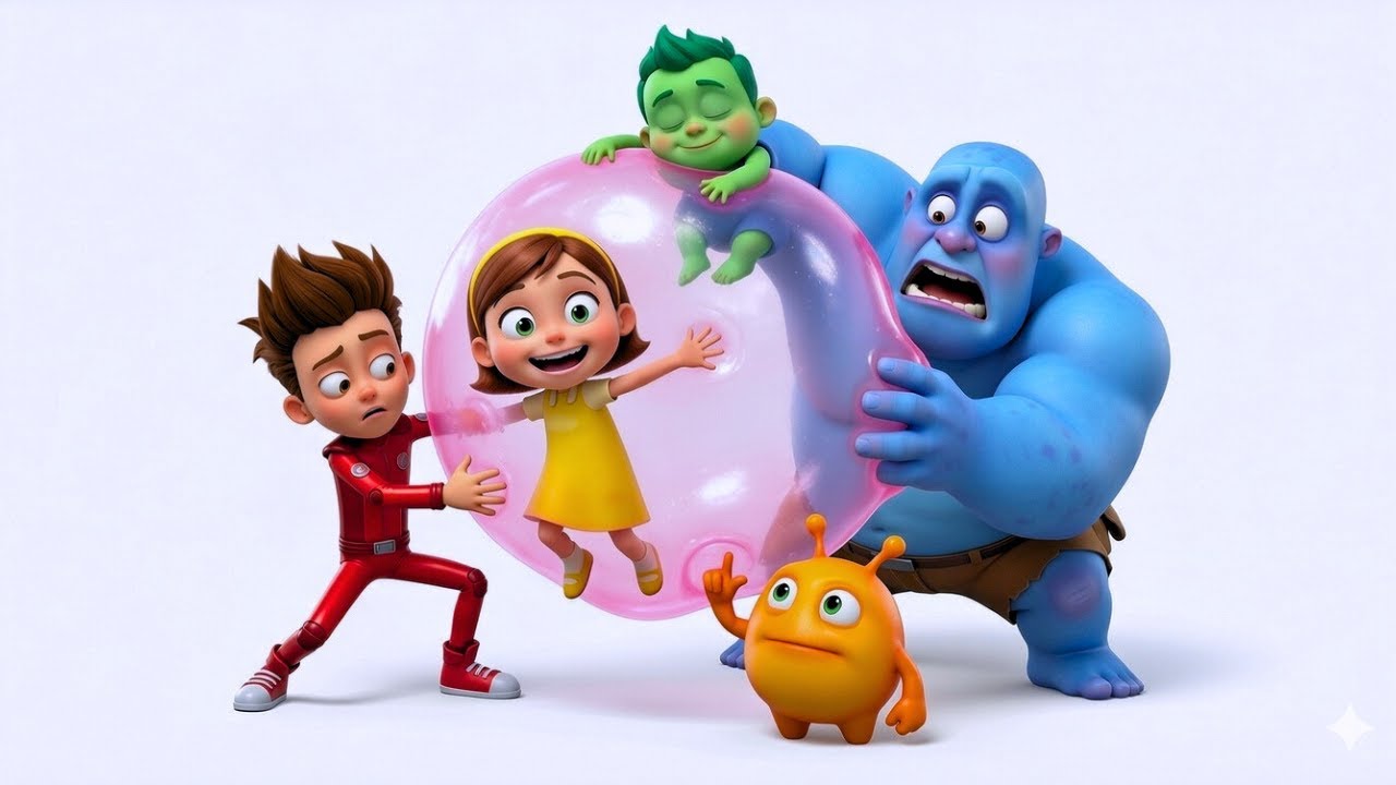 Funny Silent Cartoon | The Oops Gang | Sticky Bubble Trouble | Episode 4