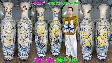 Lục Bình Tứ Cảnh Đắp Mẫu Mới Nhất Của Xưởng Quỳnh Gốm - Hàng Đắp Thủ Công Cực Kỹ.Liên Hệ: 0355842504