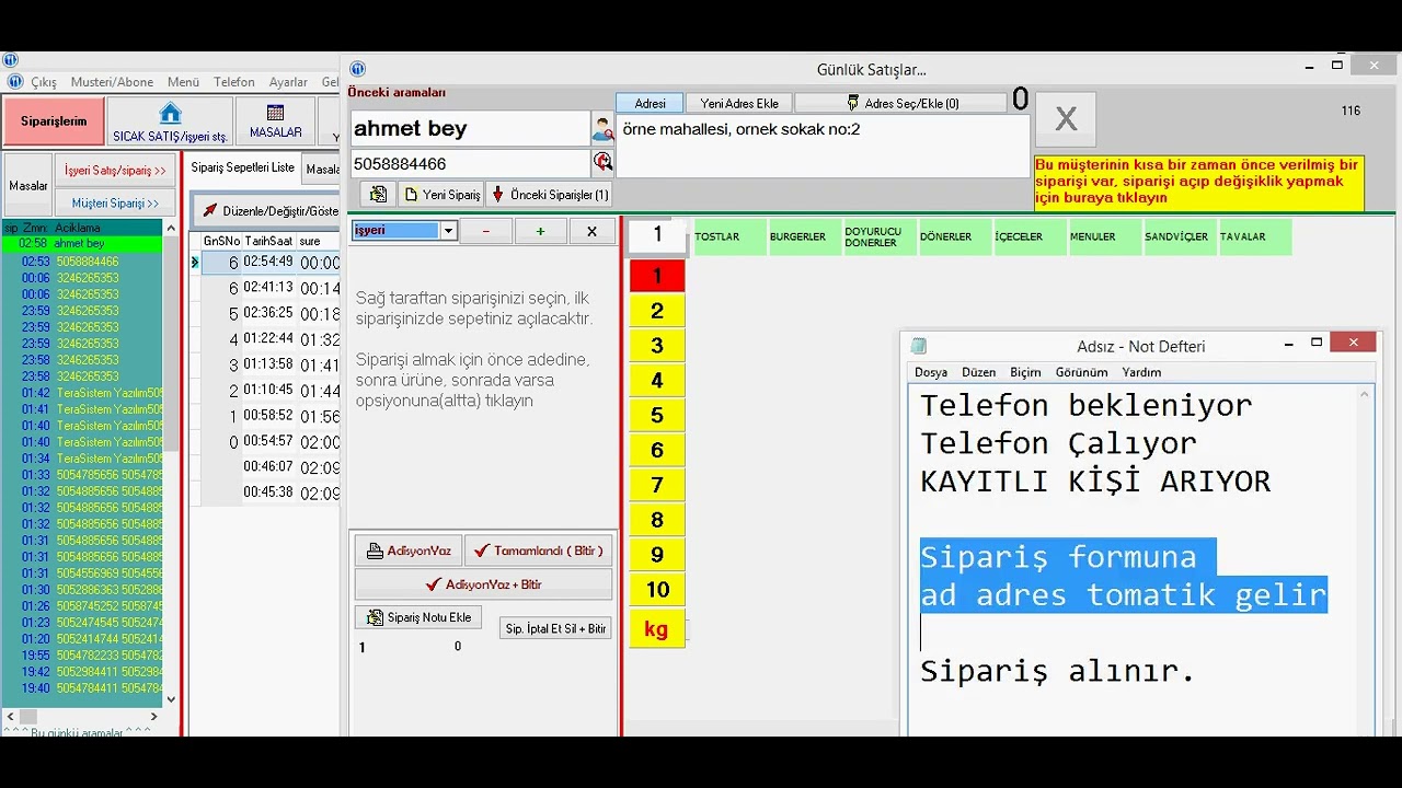 restoPratik Paket servis sipariş takip adisyon programı
