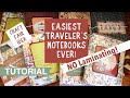 Craft fair idea 1  easiest travelers notebooks ever  craft fair series 2020