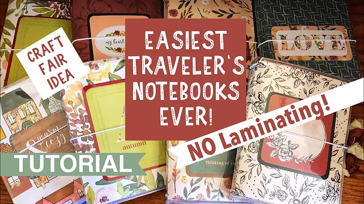 Craft Fair Idea #1 🧡 Easiest Traveler’s Notebooks Ever | Craft Fair Series 2020