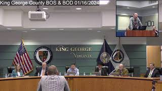 King George County BOS & BOD 01/16/2024