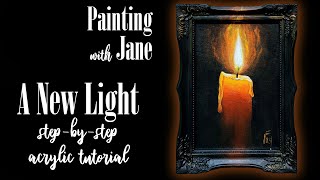 A New Light  Step by Step Acrylic Painting on Canvas