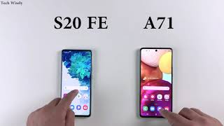 SAMSUNG A71 vs S20 FE Speed Test