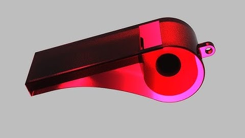 How to make a whistle with design spark mechanical