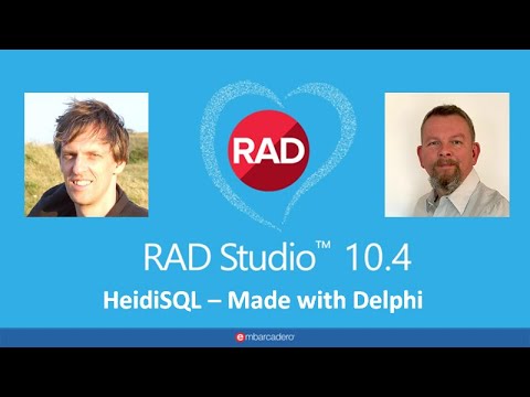 Embarcadero Webinar: HeidiSQL -  Made with Delphi