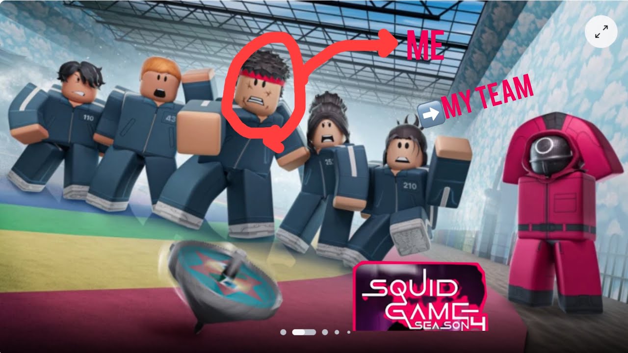 Playing squid game in Roblox @