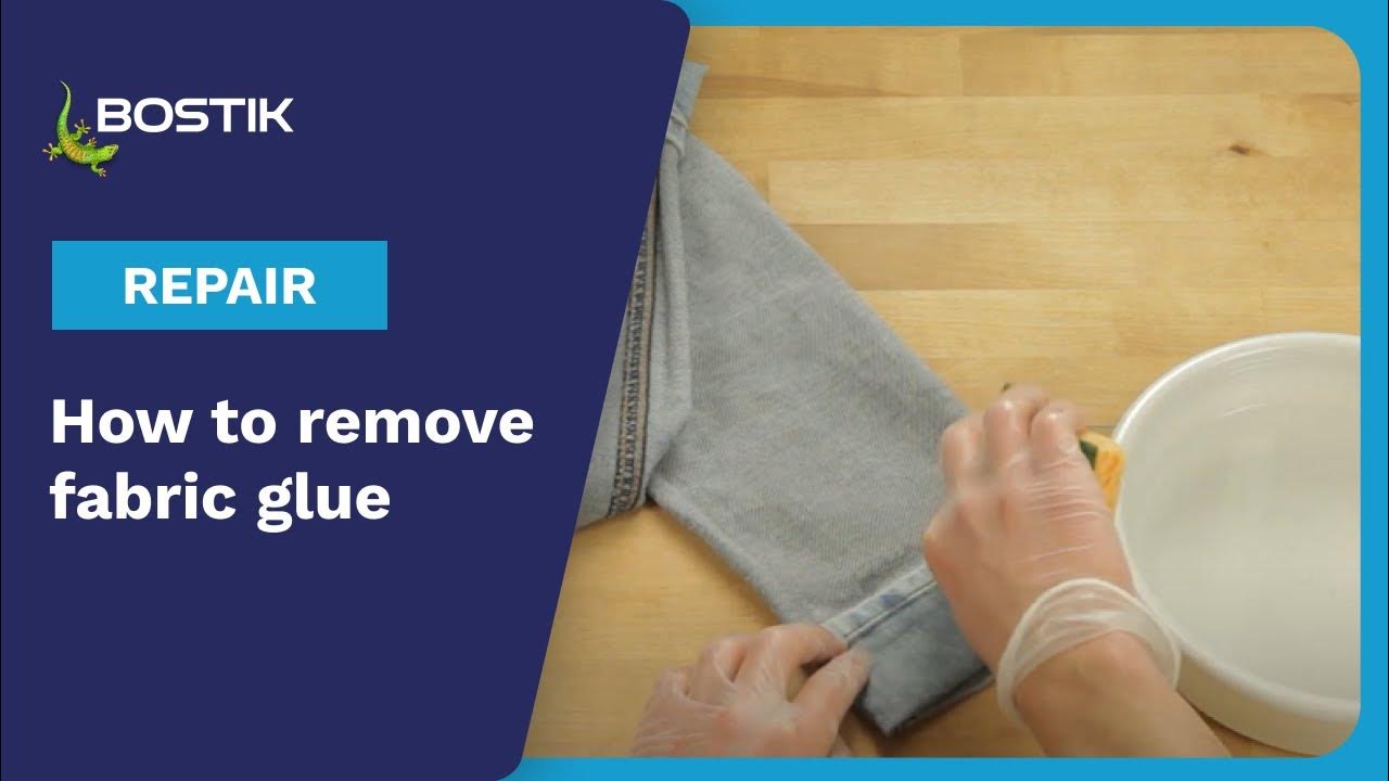 How To Remove Fabric Glue From Clothing