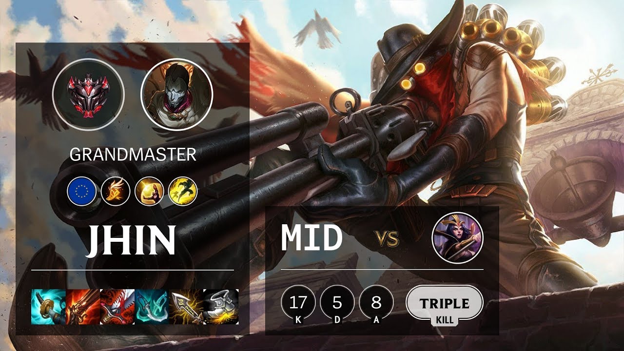 Jhin Mid vs LeBlanc - EUW Grandmaster Patch 10.2