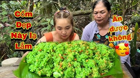 Hướng dẫn làm cốm dẹp trộn dừa đơn giản trong 5 phút và cái kết | Huỳnh Như Vlogs